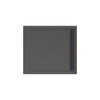 Xenz easy tray douchevloer 100x90x5cm rechthoek acryl ebony SW379224