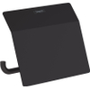 Hansgrohe Addstoris closetrolhouder met klep mat zwart SW651186