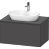 Duravit D-Neo wastafelonderkast 80x45.9x55cm 1 lade Grafiet Mat SW641180