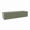 MONDIAZ ALAN MODULE Wastafelonderkast - 140x45x30cm - 2 lades - push to open - MDF - Army mat SW645662
