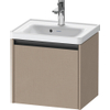 Duravit Ketho 2 wastafelonderbouwkast met 1 lade 48.4x37.5x44cm met greep antraciet Linnen mat SW773079