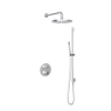 Hotbath Buddy IBS Regendoucheset - 2-weg-omstel - 35cm wandarm - 30cm ronde hoofddouche - staafhanddouche - glijstang - chroom SW18284
