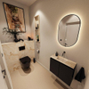 MONDIAZ TURE-DLUX 60cm toiletmeubel Urban. EDEN wastafel Frappe positie midden. Zonder kraangat. SW1102629