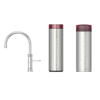 Quooker Classic Fusion Round kokendwaterkraan - draaibare uitloop - PRO3 incl. Cube reservoir - Warm / kokend / bruisend / gefilterd water - Chroom SW299685