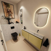 MONDIAZ TURE-DLUX 120cm toiletmeubel Oro. EDEN wastafel Opalo positie rechts. Zonder kraangat. SW1104499