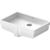 Duravit Vero onderbouwwastafel voor houten console 48.5x31.5cm met overloop en wondergliss wit 0291362