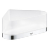 GROHE Selection Douchetray - 17x17x20x8.5cm - hoekmodel - wandmontage - chroom/mat glas SW444380