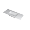 INK Faktor wastafel - 120x45x1.5cm - 1 wasbak - 0 kraangaten - polystone wit mat SW693148