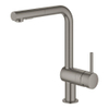 GROHE Minta Keukenkraan - hoog - uittrekbare l uitloop - 2 straalsoorten - hard graphite geborsteld SW354657