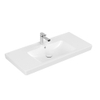 Villeroy en Boch Subway 2.0 meubelwastafel 100x47cm 1 kraangat met overloop ceramic wit 1024059