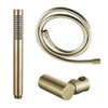 FugaFlow Eccelente Sobrado Badkamer handdoucheset incl staafhanddouche - houder - slang glad geborsteld messing PVD SW1124027