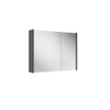 FugaFlow Eccelente Arredo spiegel badkamer spiegelkast - 80x63x16cm - inclusief zijpanelen - mat antraciet SW1123992
