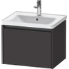 Duravit Ketho 2 wastafelonderbouwkast met 1 lade 58.4x45.5x44cm met greep antraciet grafiet supermat SW772964