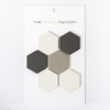 SAMPLE The Mosaic Factory London mozaïektegel 5.1x5.9x0.6cm voor vloer voor binnen en buiten Zeshoek Hexagon Keramiek Contrast mix SW862104