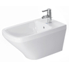 Duravit DuraStyle wandbidet 37x62cm met overloop met kraangat met wondergliss wit SW54178