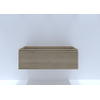 HR badmeubelen Matrix Wastafelonderkast - 120x44.8x40cm - 3D-front - 1 lade - greeploos met greeplijst - french oak SW758157