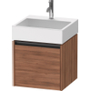 Duravit Ketho 2 wastafelonderbouwkast met 1 lade 48.4x46x44cm met greep antraciet noten mat SW773087