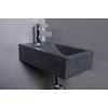 Forzalaqua Venetia fonteinbak 40x22x10cm wasbak Rechts 0 kraangaten Natuursteen Graniet gezoet SW369912