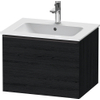 Duravit D-Neo wastafelonderkast 61x44x46.2cm 1 lade Eiken (zwart) Mat SW640744