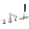 Hansgrohe Finoris afdekset 4-gats badkraan met s-box chroom SW651142