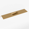 Mondiaz EDEN Fontein - 100x23x0.9cm - wasbak midden - zonder kraangaten - voor toiletmeubel - Solid surface - Oro SW1025856