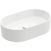 Villeroy & Boch Collaro opzetwastafel ovaal 56x36cm zonder overloop zonder kraangat wit SW336040