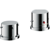 AXOR Starck kleurset voor 2 gats badrandthermostaat chroom 0460425