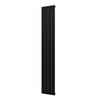 Plieger Cavallino Retto designradiator verticaal enkel middenaansluiting 1800x298mm 614W mat zwart SW224469