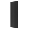 Plieger Cavallino Retto designradiator verticaal dubbel middenaansluiting 2000x602mm 1716W zwart grafiet (black graphite) 7255379