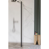 Fortifura Galeria zijwand - 40x200cm - mat glas - 8mm - met hoekprofiel - mat zwart SW925323