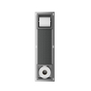 Xellanz Rocko toiletrolhouder zonder klep en reserverolhouder inbouw gunmetal SW1126032