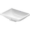 Duravit Philippe Starck 3 onderbouwwastafel zonder kraangat 49x36cm met Wondergliss wit 0313920