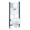 GROHE Solido Bau toiletset - inbouwreservoir - softclose zitting - bedieningsplaat wit - glans Wit SW94442