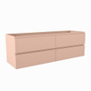 Mondiaz HAY wastafelonderkast - 150x45x50cm - 4 lades - uitsparing links en rechts - softclose - Rosee SW1016102