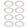 QAZQA Blanca Inbouwspot - set van 8 - 9x9cm - incl. LED - 3 staps dimbaar - IP44 - mat wit SW1209747