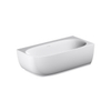 Riho Phatos Halfvrijstaand bad - 170x80cm - hoek rechts - acryl - mat wit SW1185388