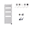 Sanicare Elektrische Design Radiator - 172 x 60 cm - 1127 Watt - thermostaat chroom rechtsonder - wit SW420060