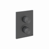 Crosswater 3ONE6 Inbouwthermostaat - thermostatisch - 3 functies - met inbouwdeel - slate (gunmetal) SW955772