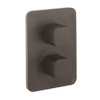 Crosswater Atoll Thermostatische Crossbox - inbouw - met afbouwdeel - 2 functies - zwart mat SW1224154