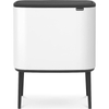 Brabantia Bo Touch Bin Afvalemmer - 11+23 liter - 2 kunststof binnenemmers - wit SW1117508
