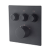 Wiesbaden Caral Klik Pro inbouw thermostatisch douche/badkraan 3 functies met inbouwdeel mat zwart SW717740