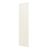 Plieger Cavallino Retto designradiator verticaal enkel middenaansluiting 1800x450mm 910W pergamon (RAL9001) 7252973