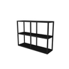 INK Ferro regaal 70x20x52cm - vaste plateaus - staal zwart mat SW798181