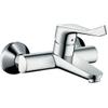 Hansgrohe Focus Care opbouw wandkraan met koppelingen met verlengde greep 12.1cm EcoSmart chroom 0605626