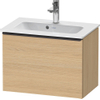 Duravit D-Neo wastafelonderkast 61x44x37.2cm 1 lade Natuur eiken Mat SW640785