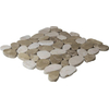 The Mosaic Factory Natural Stone mozaïektegel - 30.5x30cm - wand en vloertegel - Organisch - marmer - Brown Mix (bruin) SW1235302