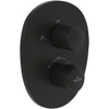 Villeroy & Boch Antao Inbouwthermostaat met tweeweg stopkraan - mat zwart SW974310