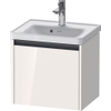 Duravit Ketho 2 wastafelonderbouwkast met 1 lade 48.4x37.5x44cm met greep antraciet hoogglans wit SW772021