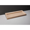 Forzalaqua Bellezza wastafel 100.5x51.5x9cm Rechthoek 2 kraangaten Natuursteen Travertin gezoet SW67759