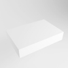 Mondiaz TOP 30 Topblad - 40x30x12cm - geschikt voor afdekplaat - Solid surface - Talc SW1025315